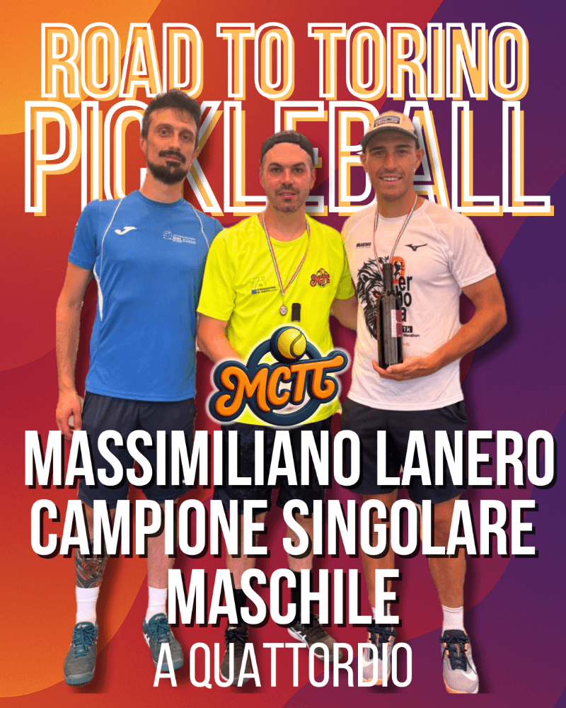 Massimiliano Lanero vince la tappa di Quattordio del circuito PICKLEBALL - Road to Torino! 🏆