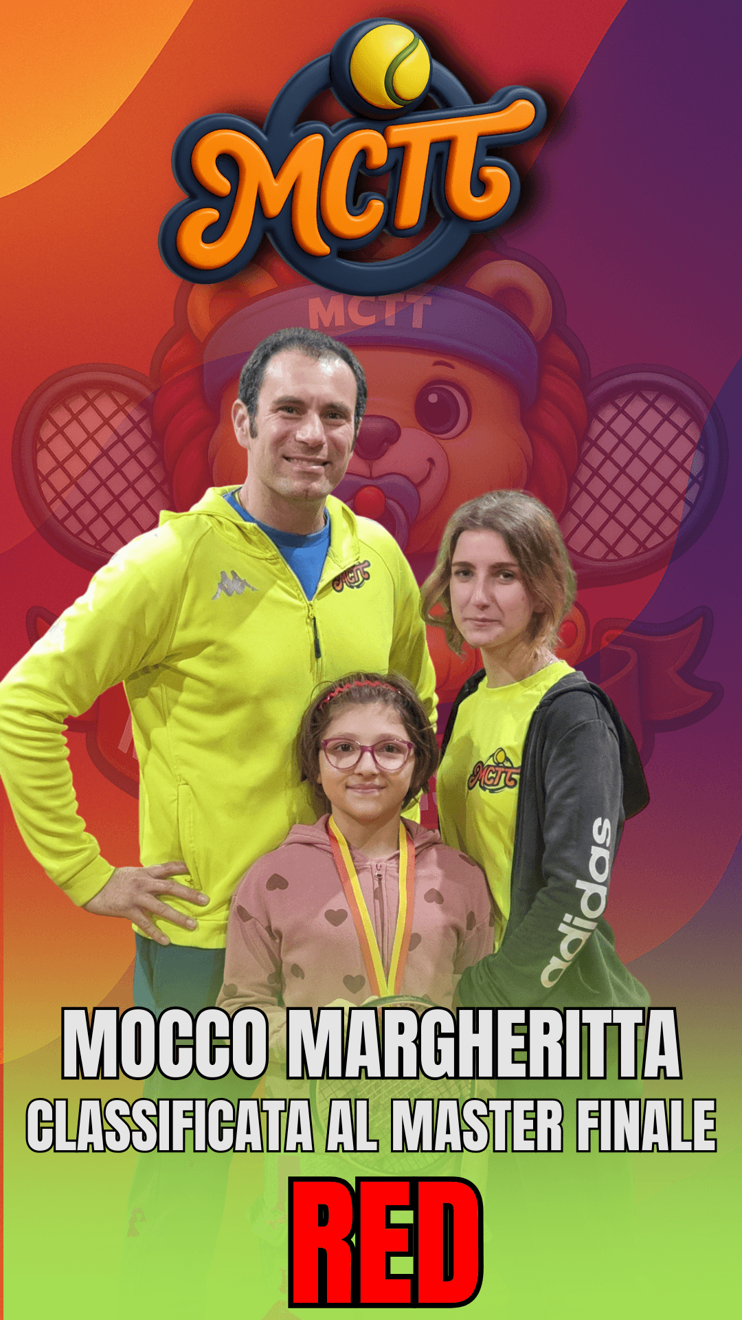 Doppio orgoglio MCTT!!! Margherita Mocco e Frau Margherita al Master Finale del FITP JUNIOR PROGRAM