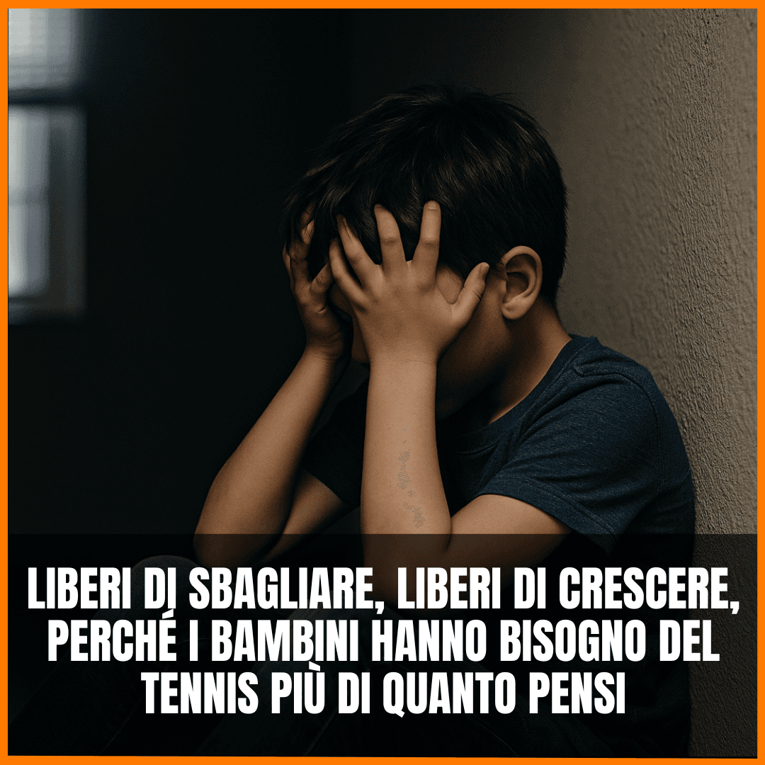Liberi di sbagliare, liberi di crescere, perché i bambini hanno bisogno del tennis più di quanto pensi