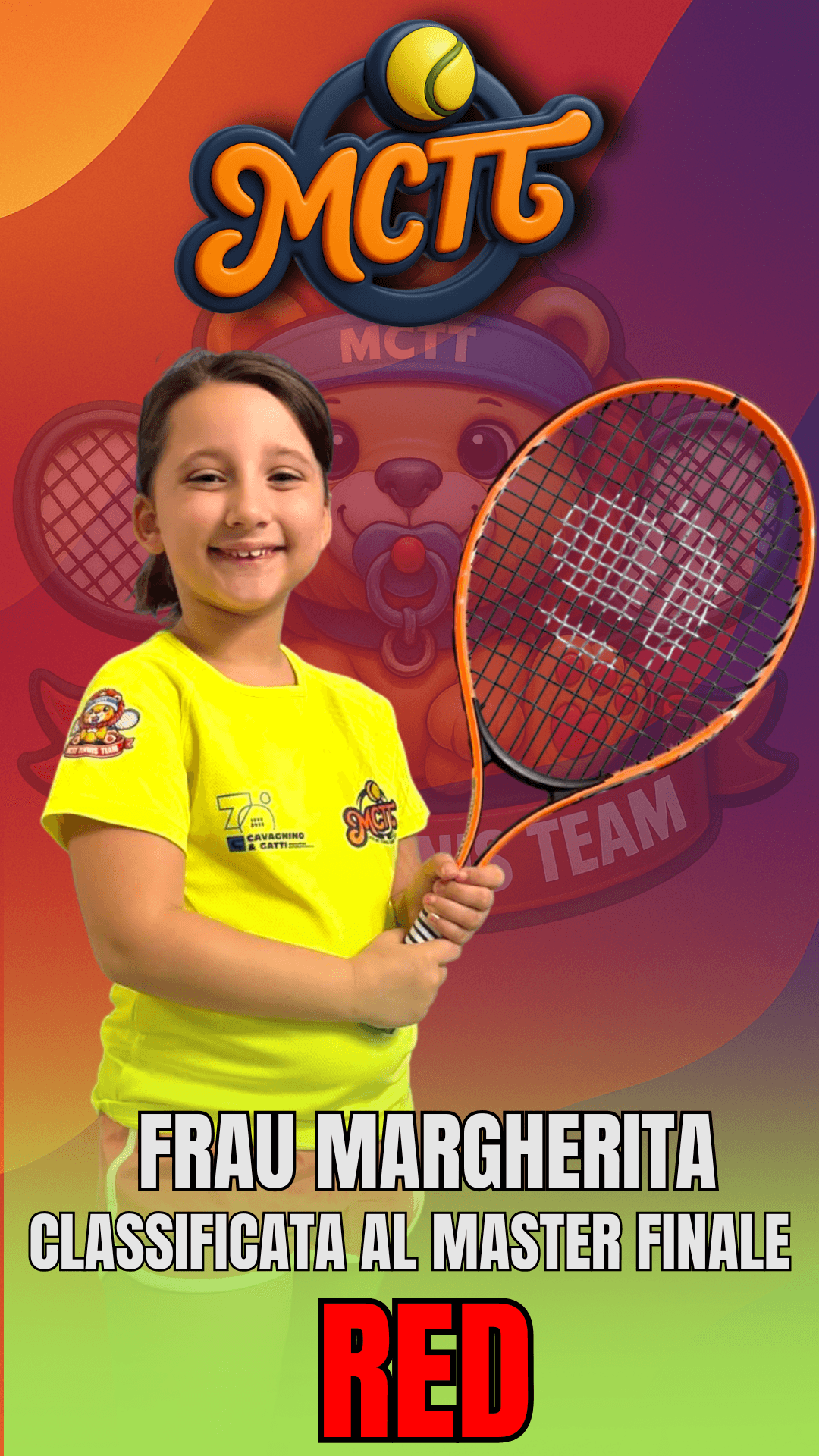 Doppio orgoglio MCTT!!! Margherita Mocco e Frau Margherita al Master Finale del FITP JUNIOR PROGRAM