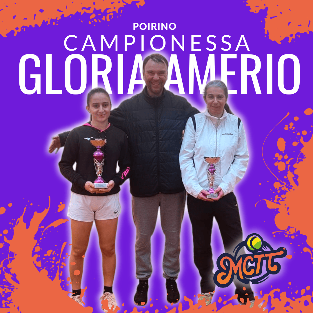 Gloria Amerio, Testa di Serie Numero 1, Trionfa nel Memorial Paolo Ripandelli Femminile Weekend a Poirino