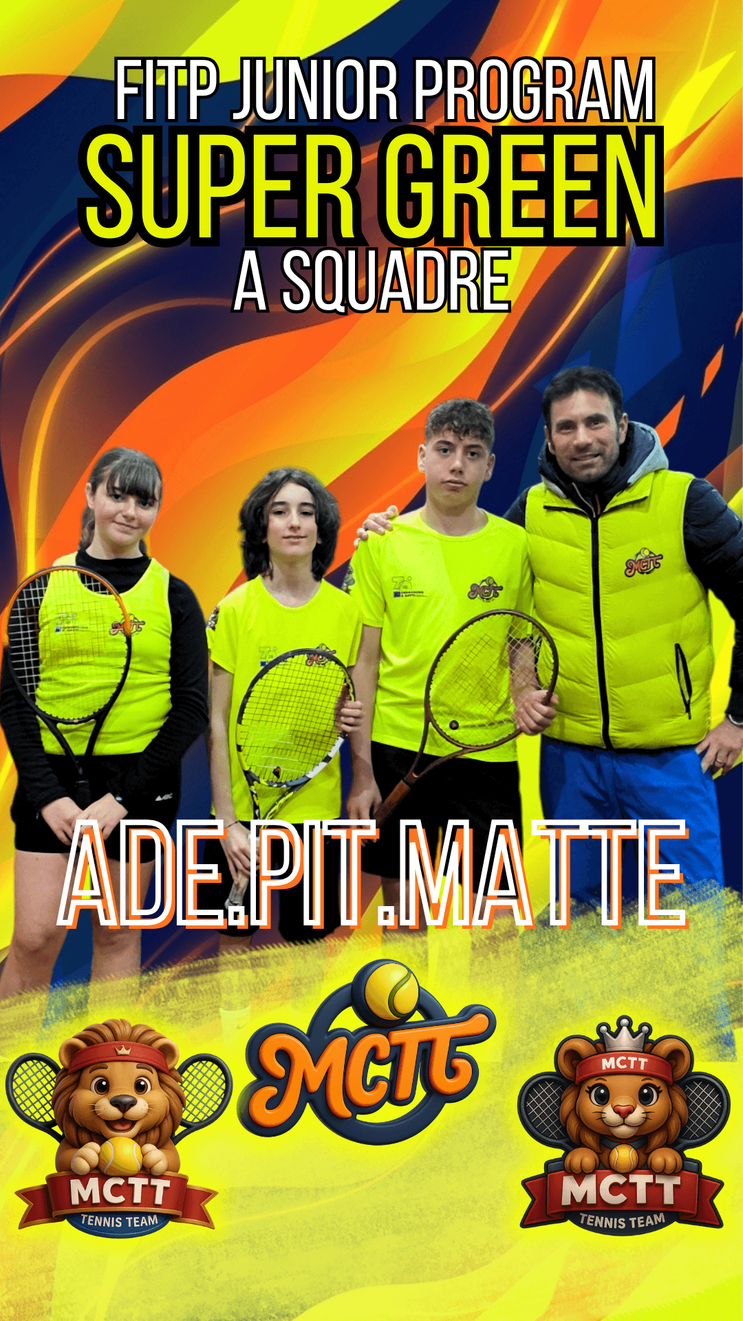 I Leoncini MCTT Ruggiscono al FITP Junior Program a Squadre