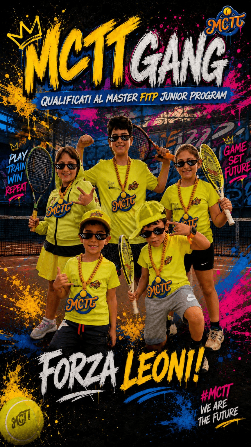 MCTT GANG: i nostri leoncini qualificati al Master FITP Junior Program di Torino